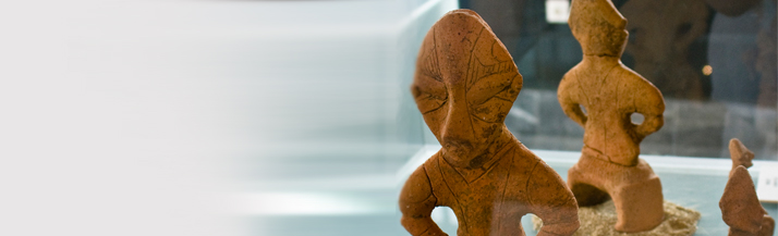 Hyjnesha ne Fron/Goddess on Throne -Illyrian Sculpture made of argile 3500 BC